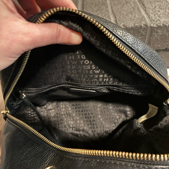 Kate Spade Black Leather Backpack - Picture 3 of 3